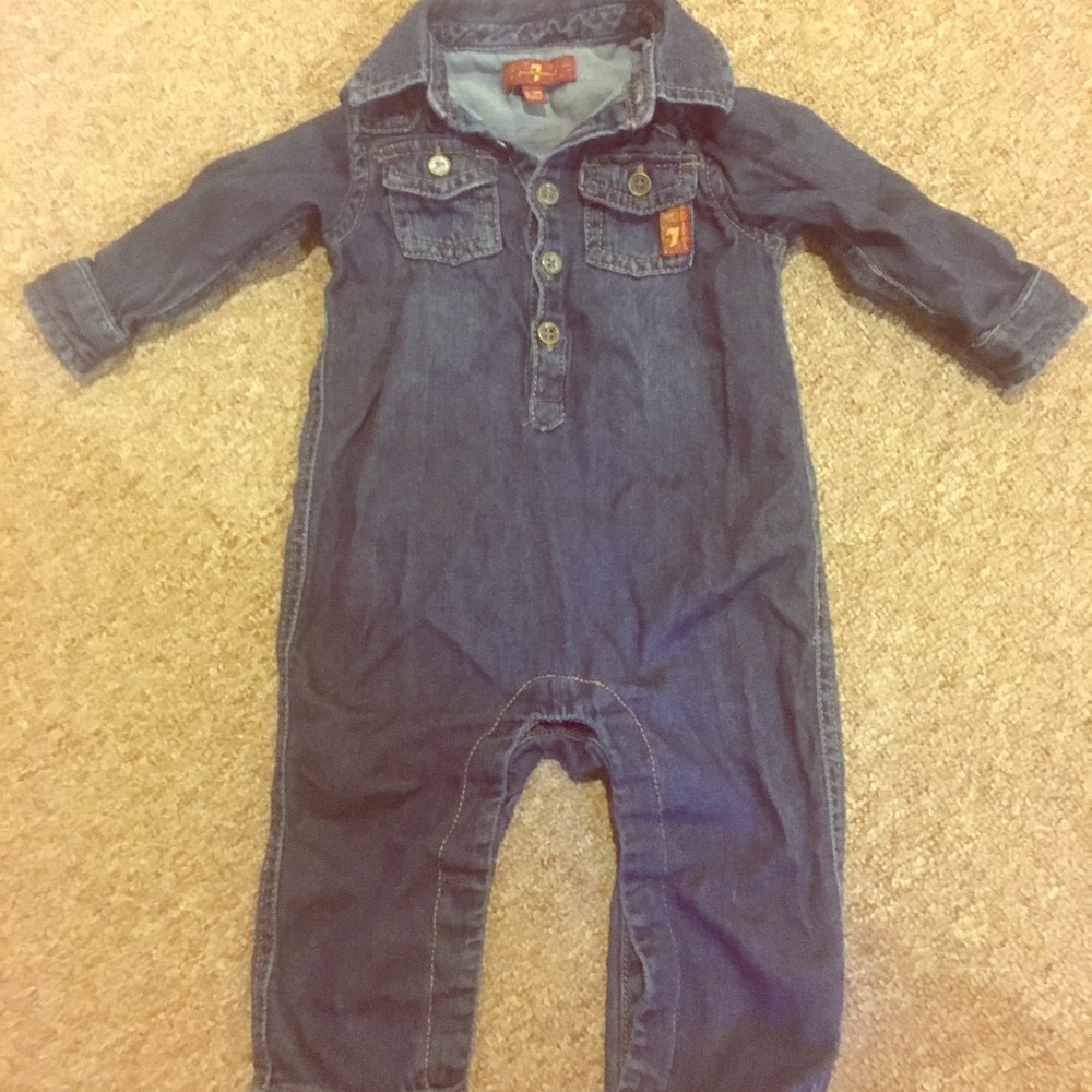 LUCKY 7 JEAN PLAYSUIT